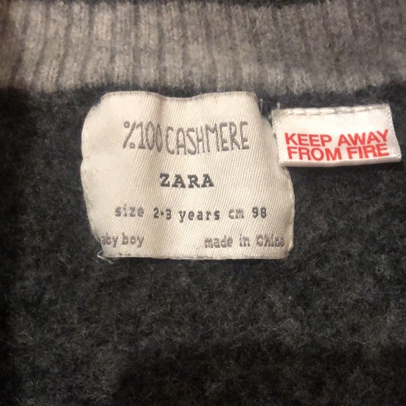 Zara Cashmere Sweater - Size 2T - Picture 3 of 4